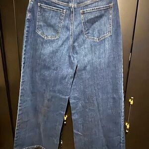 Banana Republic Dark Blue Wide Leg Jeans